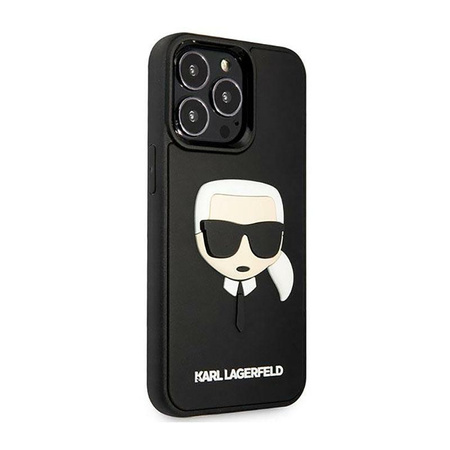 Karl Lagerfeld 3D Rubber Karl`s Head - Etui iPhone 14 Pro (czarny)